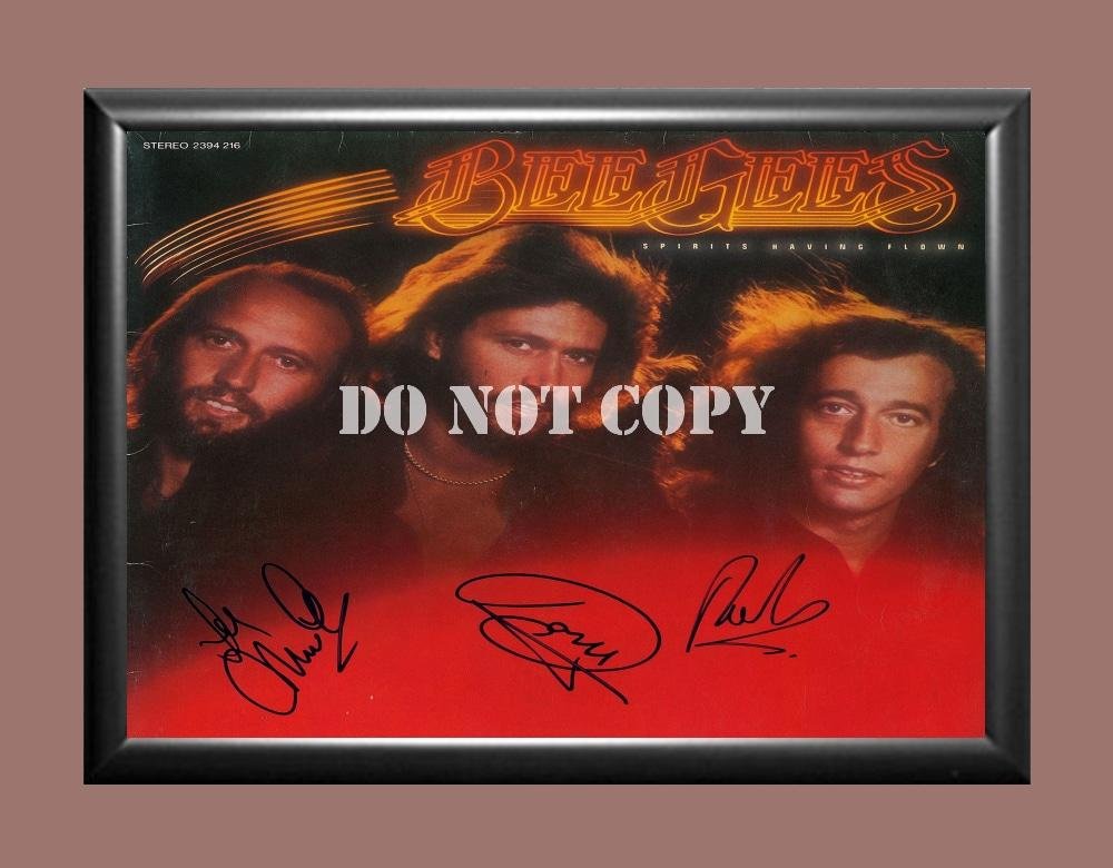 Bee Gees Band 2 Signed Autographed Poster Photo A3 11.7x16.5""