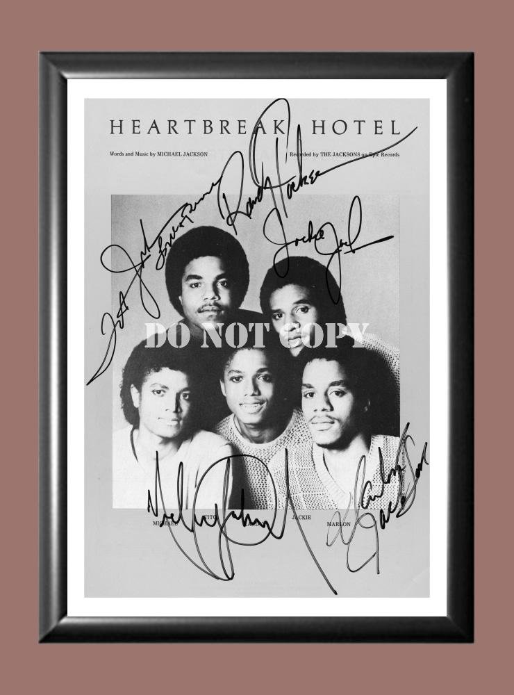 The Jackson 5 Band Signed Autographed Poster Photo A3 11.7x16.5""