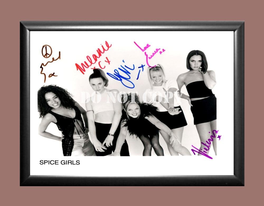 Spice Girls Band 2 Signed Autographed Poster Photo A2 16.5x23.4""
