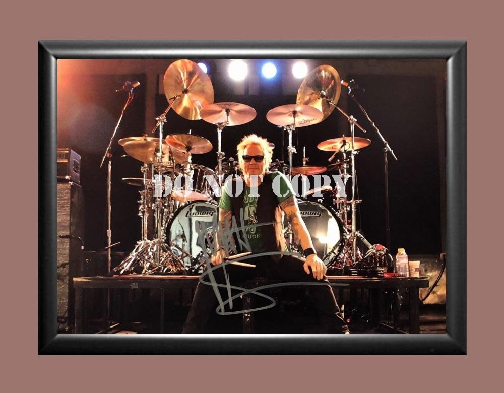 Matt Sorum Guns N Roses Drummer Velvet Revolver Signed Autographed Poster Photo A2 16.5x23.4""