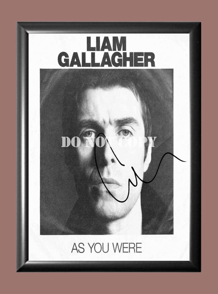 Liam Gallagher Oasis Band Signed Autographed Poster Photo A2 16.5x23.4""