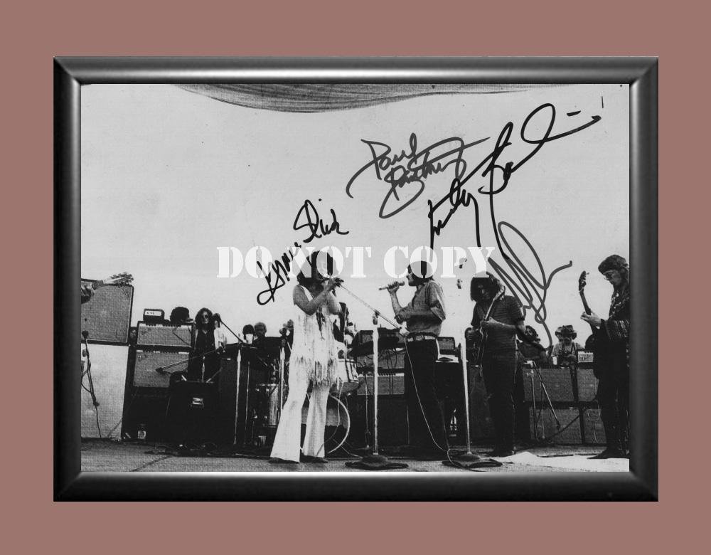 Jefferson Airplane Band 2 Signed Autographed Poster Photo A2 16.5x23.4""