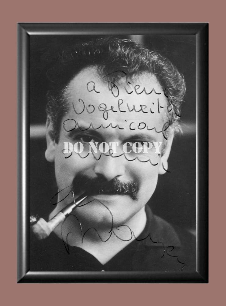Georges Brassens Signed Autographed Poster Photo A2 16.5x23.4""