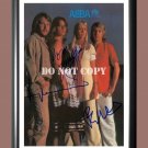 ABBA Band 5 Signed Autographed Poster Photo A2 16.5x23.4""