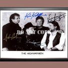 The Highwaymen Band 4 Signed Autographed Poster Photo A2 16.5x23.4""