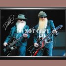 ZZ Top Band Frank Beard Dusty Hill ZZ Top Band 2 Signed Autographed Poster Photo A2 16.5x23.4""