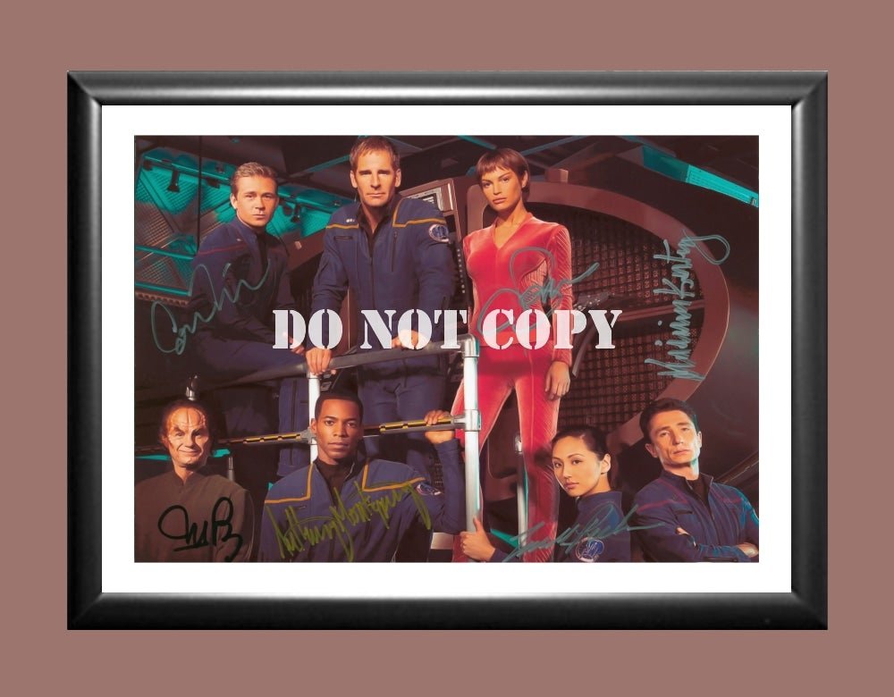 Star Trek Enterprise Cast Signed Autographed Photo Poster A4 8.3x11.7"" TV1376A4