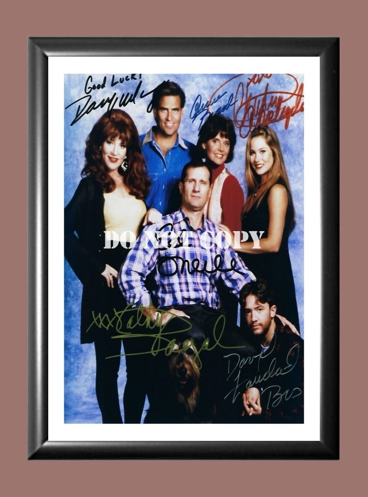 Married With Children Cast Signed Autographed Photo Poster A4 8.3x11.7"" TV1316A4