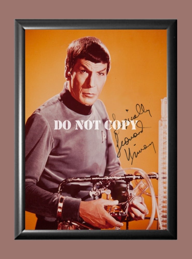 Leonard Nimoy Spock Star Trek Signed Autographed Photo Poster A4 8.3x11.7"" TV1302A4