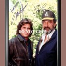 Highway to Heaven Cast Michael Landon Victor French Signed Autographed Photo Poster A4 8.3x11.7"" TV