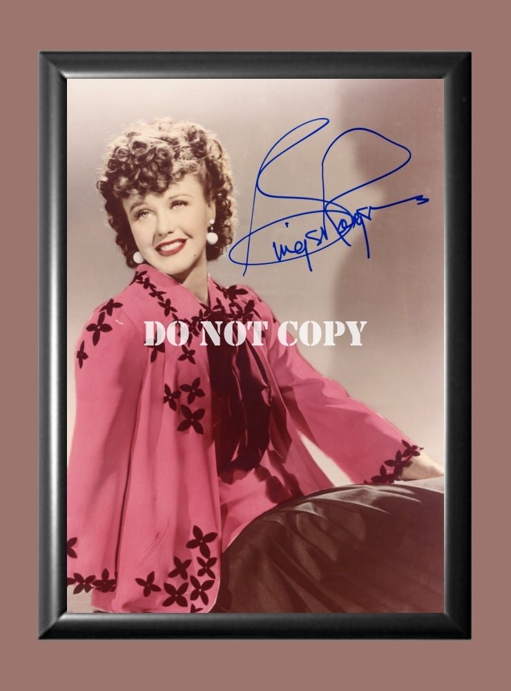 Ginger Rogers Signed Autographed Photo Poster A4 8.3x11.7"" TV1244A4