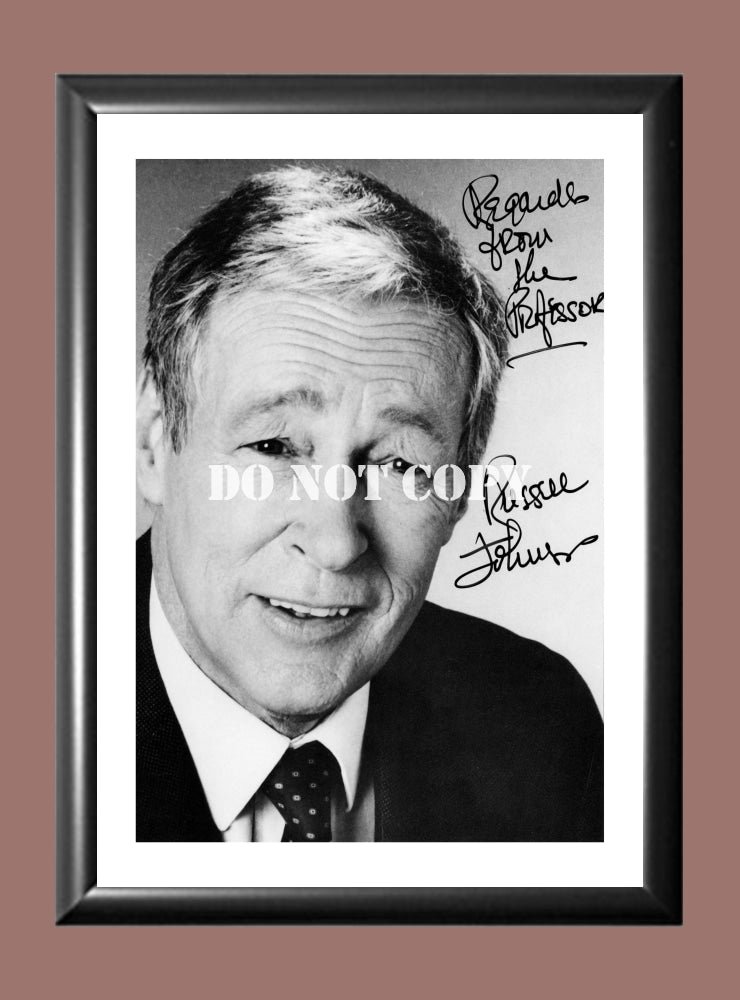 Gilligan's Island Russell Johnson Signed Autographed Photo Poster A4 8.3x11.7"" TV1236A4
