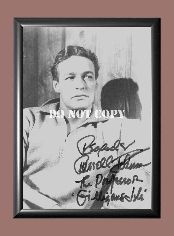 Gilligan's Island Russell Johnson Signed Autographed Photo Poster A4 8.3x11.7"" TV1235A4