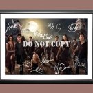 Vampire Diaries Cast Signed Autographed Photo Poster A3 11.7x16.5"" TV1442A3