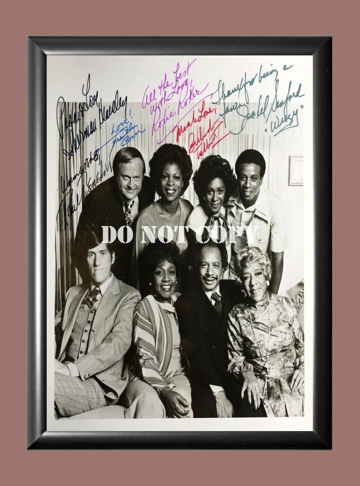 The Jeffersons Cast Signed Autographed Photo Poster A3 11.7x16.5"" TV1433A3