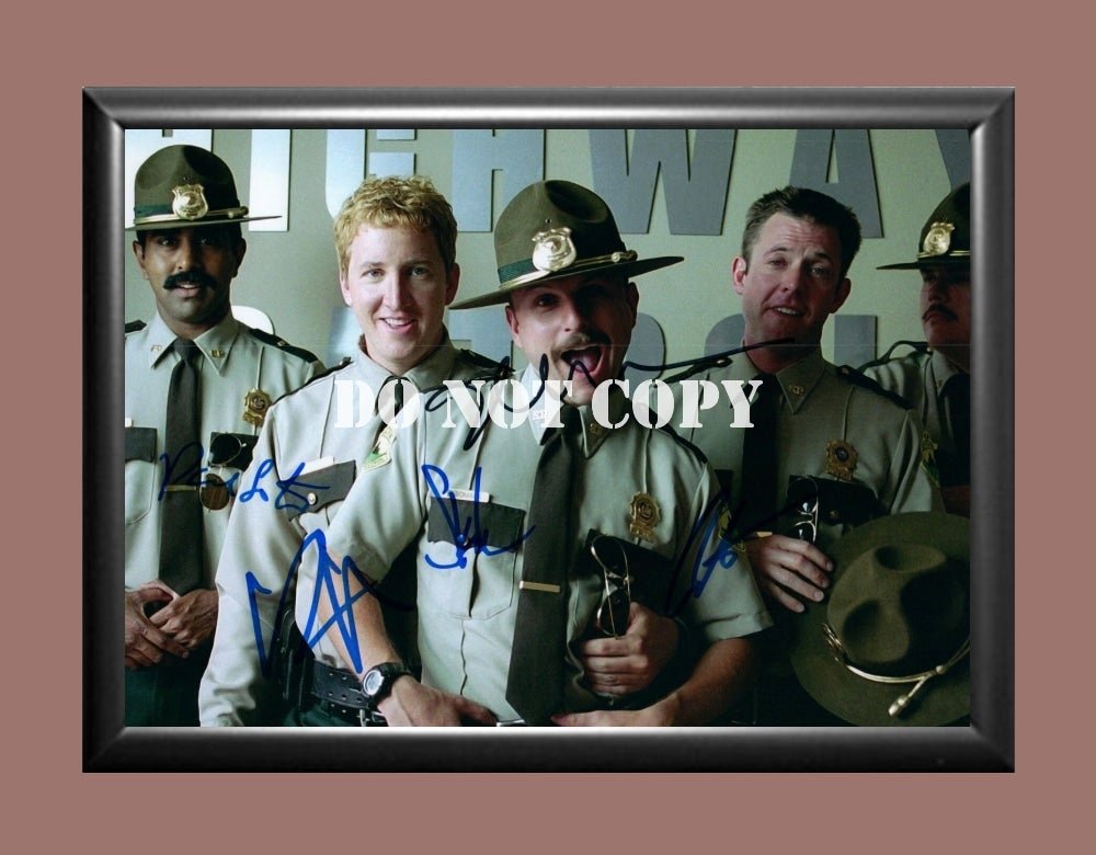 Super Troopers Cast Signed Autographed Photo Poster A3 11.7x16.5"" TV1422A3