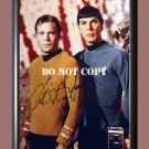 Leonard Nimoy Spock William Shatner Kirk Star Trek Signed Autographed Photo Poster A3 11.7x16.5"" TV