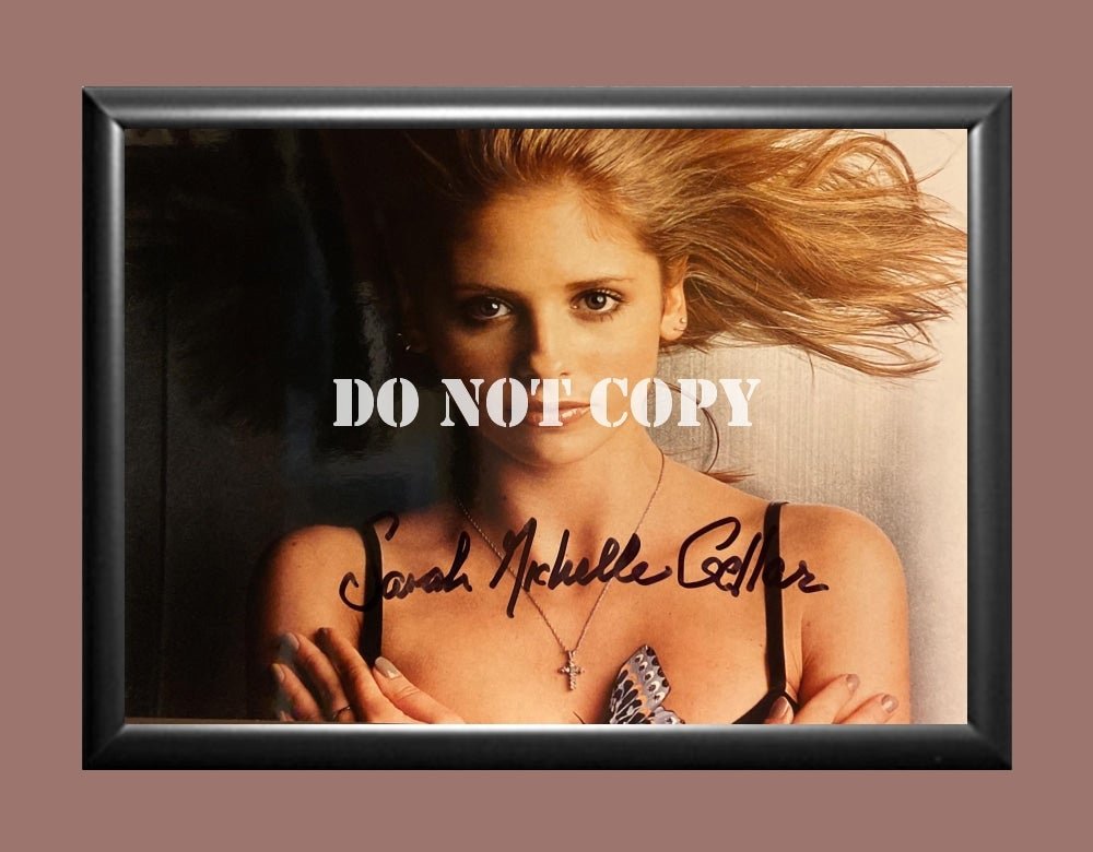 Sarah Michelle Geller Signed Autographed Photo Poster A3 11.7x16.5"" TV1355A3