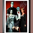 The Munsters Cast Signed Autographed Photo Poster A3 11.7x16.5"" TV1334A3