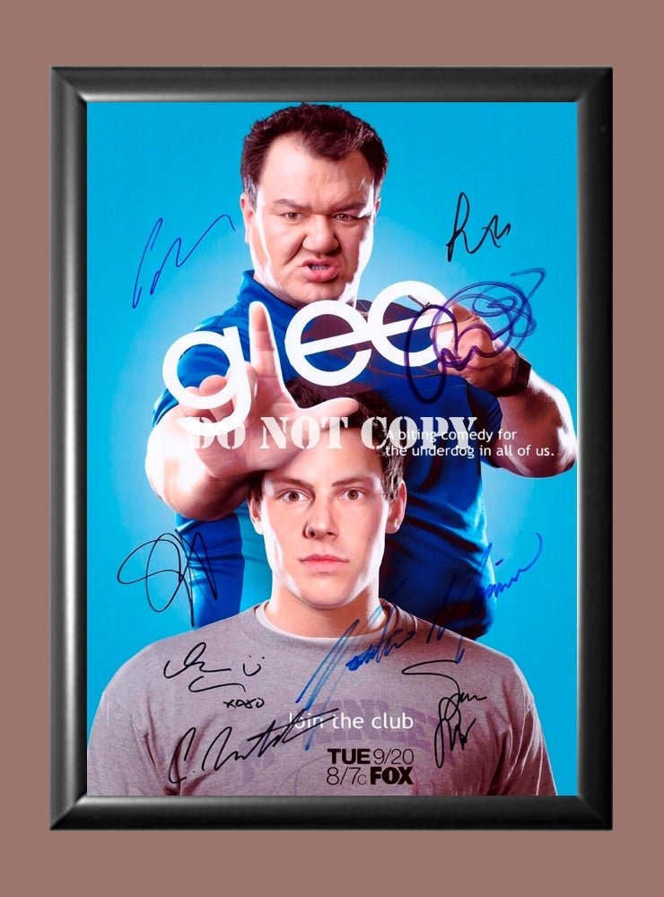 Glee Cast Signed Autographed Photo Poster A3 11.7x16.5"" TV1246A3