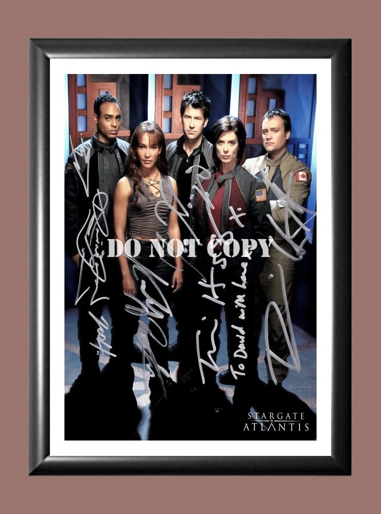 Stargate Atlantis Cast Signed Autographed Photo Poster A2 16.5x23.4"" TV1412A2