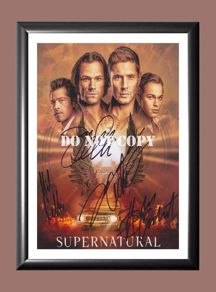 Supernatural Cast Signed Autographed Photo Poster A2 16.5x23.4
