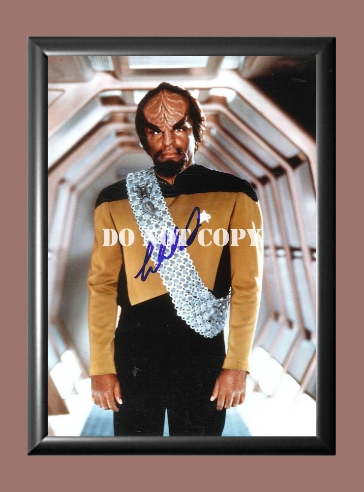 Michael Dorn Worf Star Trek Signed Autographed Photo Poster A2 16.5x23.4"" TV1325A2