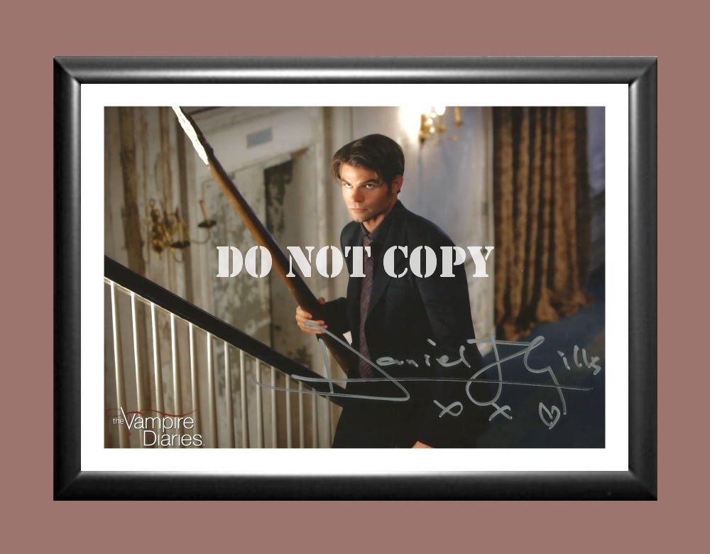 Daniel Gillies Vampire Diaries Signed Autographed Photo Poster A2 16.5x23.4"" TV1195A2