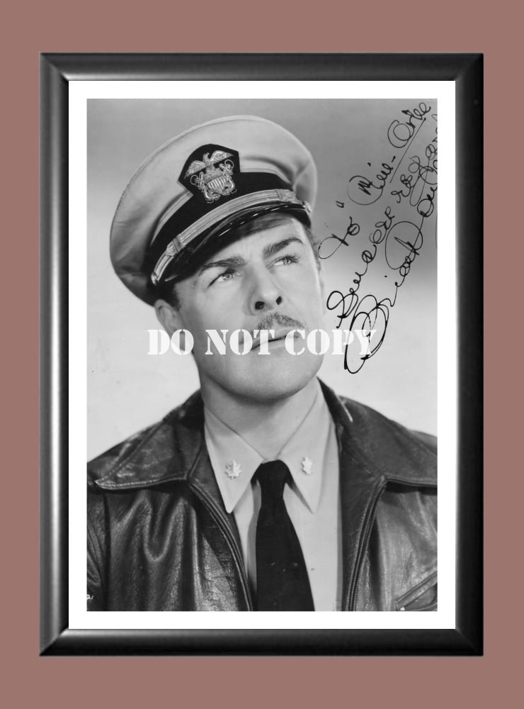Brian Donlevy Signed Autographed Photo Poster A2 16.5x23.4"" TV1184A2