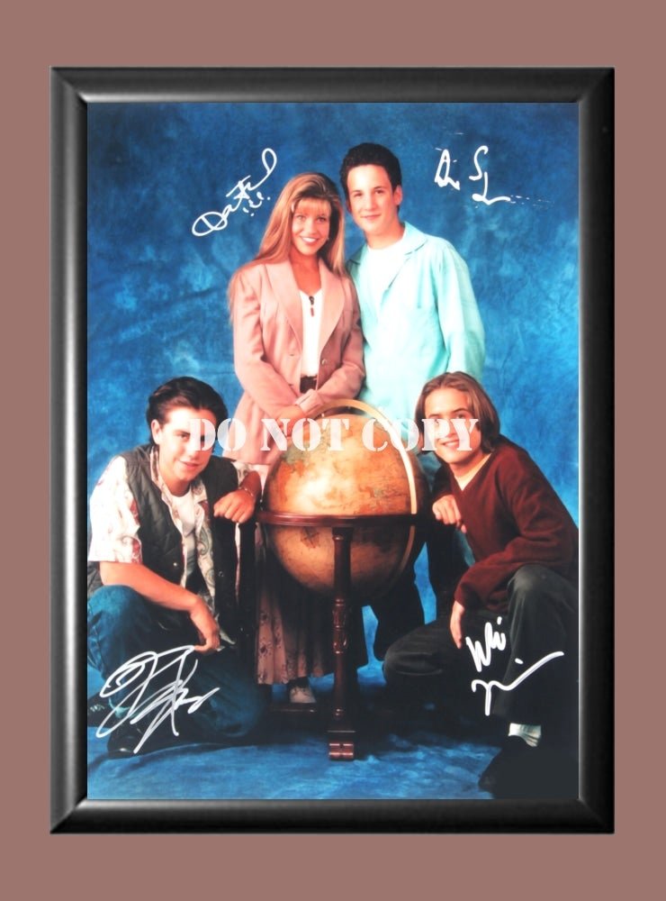 Boy Meets World Cast Signed Autographed Photo Poster A2 16.5x23.4"" TV1182A2