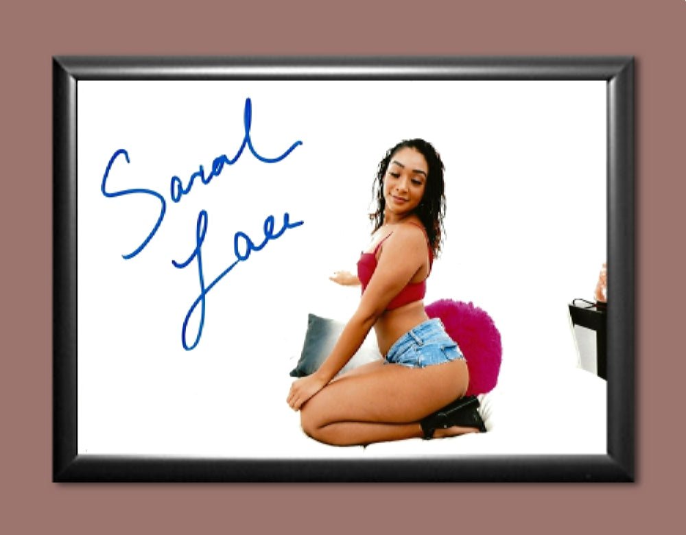 Sarah Lace Adult Model Signed Autographed Poster Photo A3 11.7x16.5"" MO2943A3