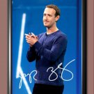 Mark Zuckerberg Signed Autographed Poster Photo A3 11.7x16.5"" H146A3