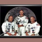 Apollo 11 Crew Neil A. Armstrong Michael Collins Edwin E. Aldrin Jr. Signed Autographed Poster Photo