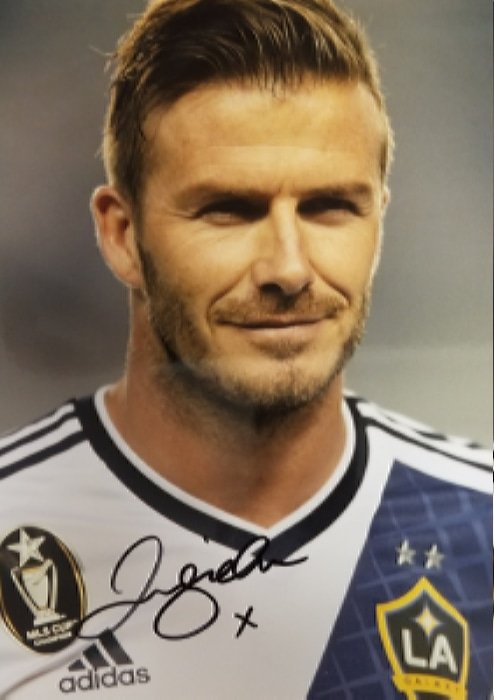 David Beckham Signed Autographed Poster Photo A4 8.3x11.7""