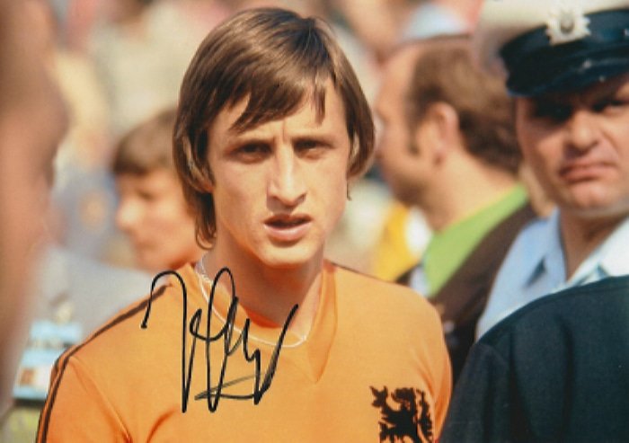 Johan Cruyff Signed Autographed Poster Photo A4 8.3x11.7""