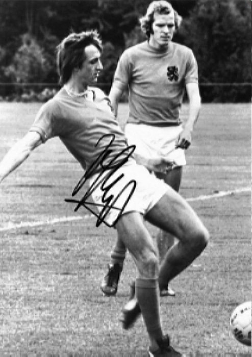 Johan Cruyff Signed Autographed Poster Photo A4 8.3x11.7""