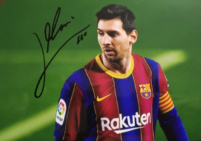 Lionel Messi Barcelona Signed Autographed Poster Photo A3 117x165 5679