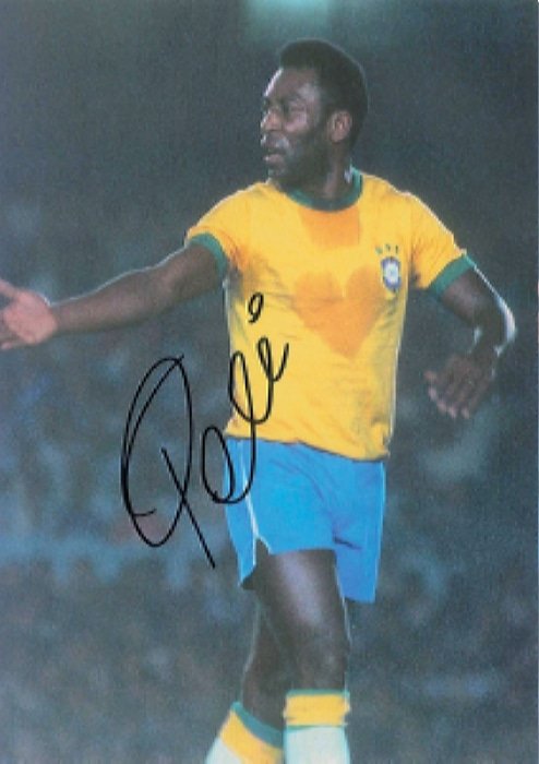 Pele Signed Autographed Poster Photo A2 16.5x23.4