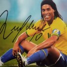 Ronaldinho Signed Autographed Poster Photo A2 16.5x23.4""