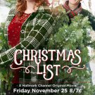 Christmas List DVD 2016 Hallmark Movie