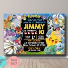 Pokemon Birthday Invitation