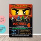 Ninjago Red Invitaton