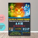 Pokemon Invitations