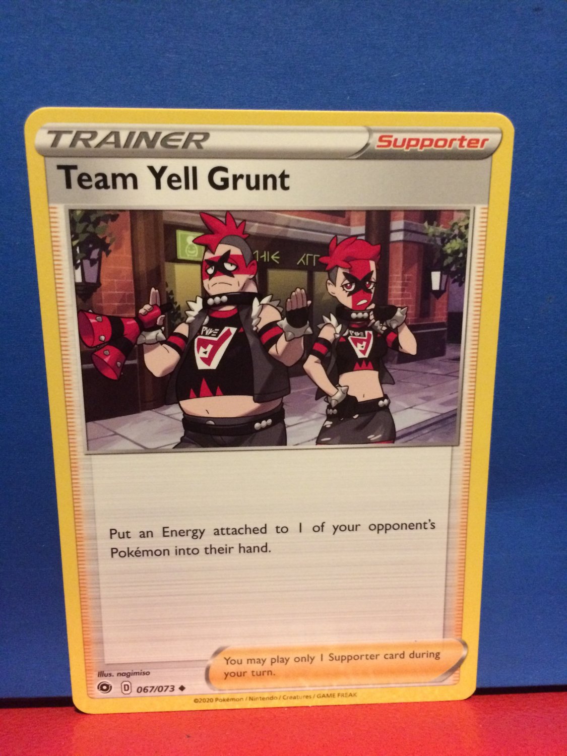 PokÃ©mon Team Yell Grunt Trainer Card