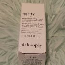 Philosophy - Purity -Pore Minimizing Serum With Lentil Seed Extract 0.1 OZ New