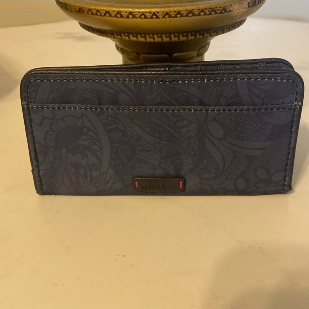 Sakroots 7x3.5 Sak Long Wallet Blue EUC