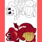 12 Pages Animal Coloring Book for Children or Kids With Instant Download. ( Vol - 6)