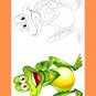 12 Pages Animal Coloring Book for Children or Kids With Instant Download. ( Vol - 6)
