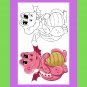 16 pages Animal Coloring Book for Children or Kids With Instant Download. (Vol - 7).
