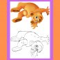 16 pages Animal Coloring Book for Children or Kids With Instant Download. (Vol - 7).